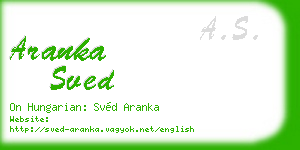 aranka sved business card