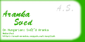 aranka sved business card